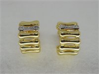 Orecchini Chimento Donna Bamboo in Oro giallo Diamante 0.07 Ct 1O05894B12000 - 1O05894B12000